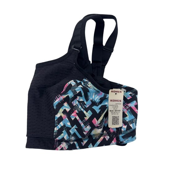 Glamorise Womens Plus Size 36C MagicLift Adjustable Support Sport Bra Multicolor - Picture 5 of 15